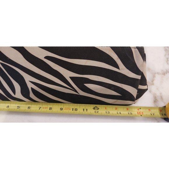 Large Lightweight Zebra Print Multipurpose Tote Shopper Beach Travel Diaper Bag - Picture 5 of 9